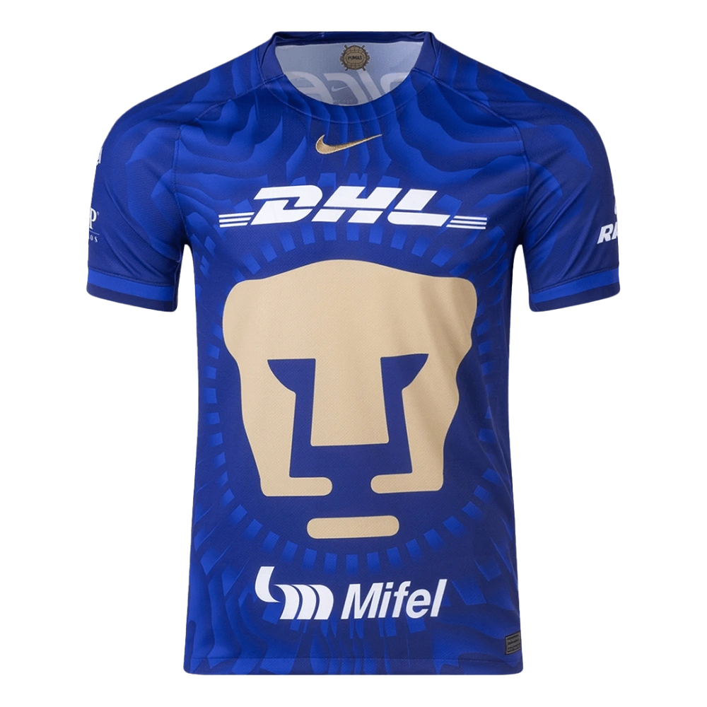Pumas UNAM Away Soccer Blue Jersey 2025-26 Fan version