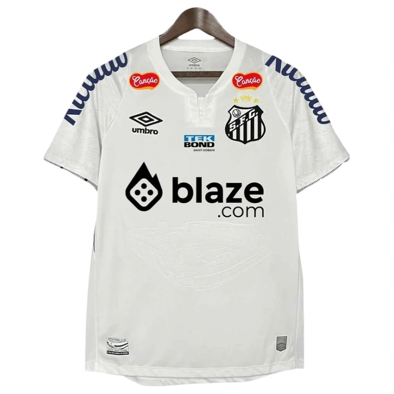 Brazilian Neymar Santos Football Club home jersey 24-25