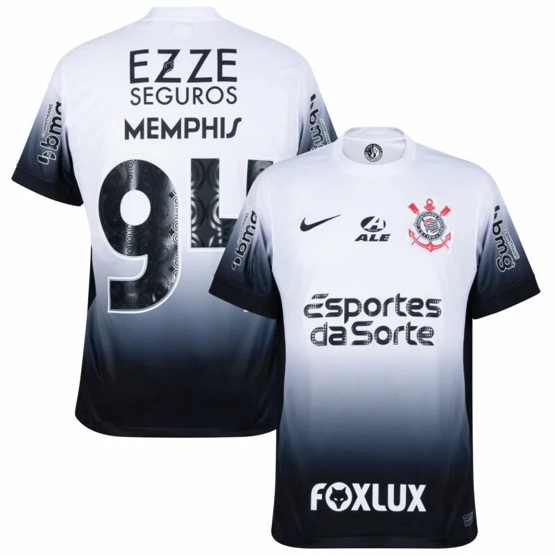 Corinthians Home Memphis 94 Shirt incl. Full Sponsor Set 2024-2025 Player version / fans version Non-Customize