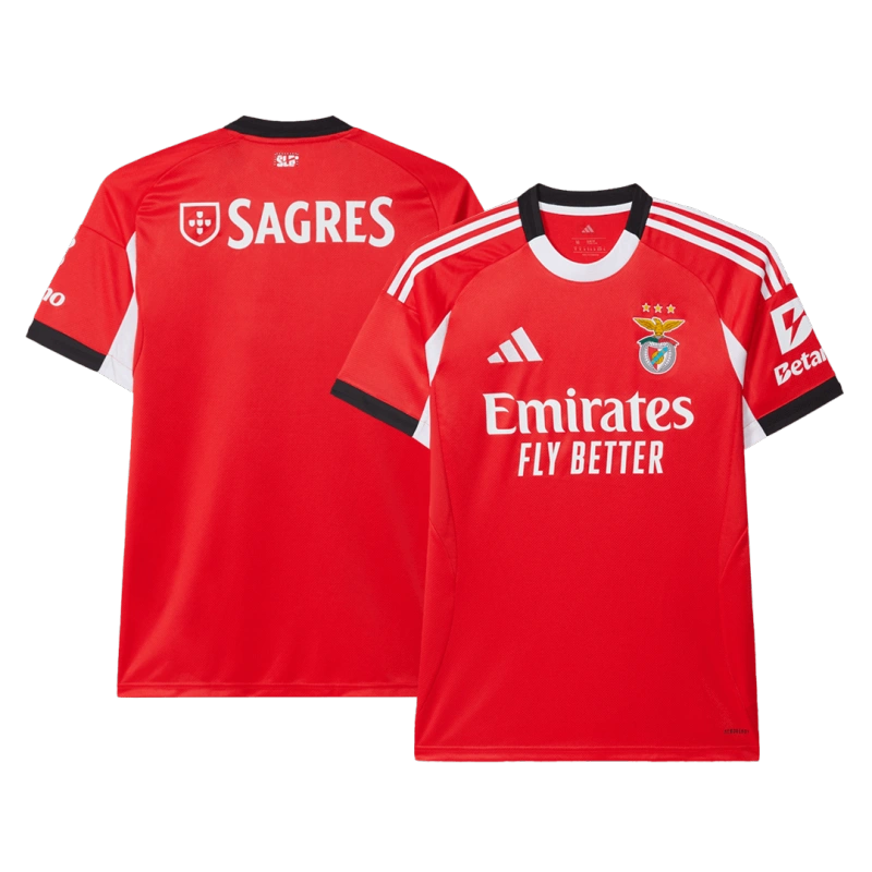 Benfica Soccer Jersey Home Shirt 2025-26