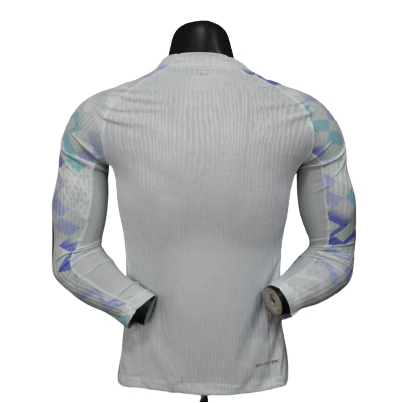 Inter Milan Away Shirt SOccer Jersey Long Sleeve Player Version 25-26