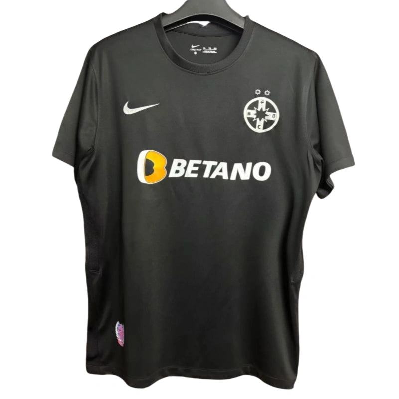 FCSB football fans with black T-sleeves