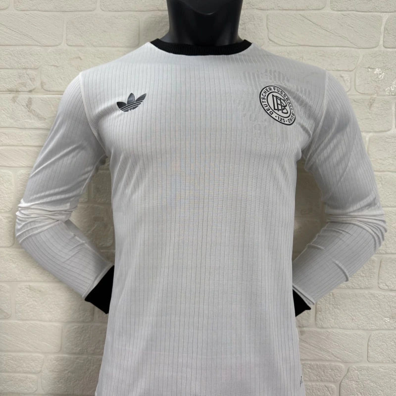 Germany 125th Anniversary Special Edition Long Sleeves Football Jersey White 2025/2026 Player Edition
