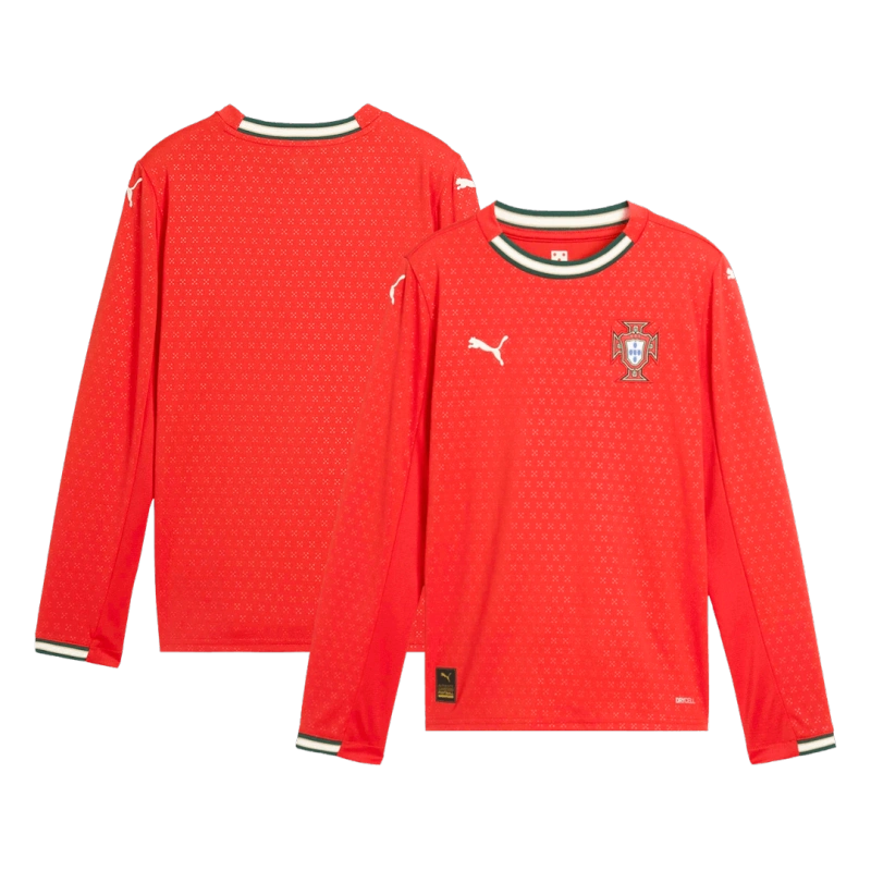 Portugal Long Sleeve Jersey Home Football Shirt 2025