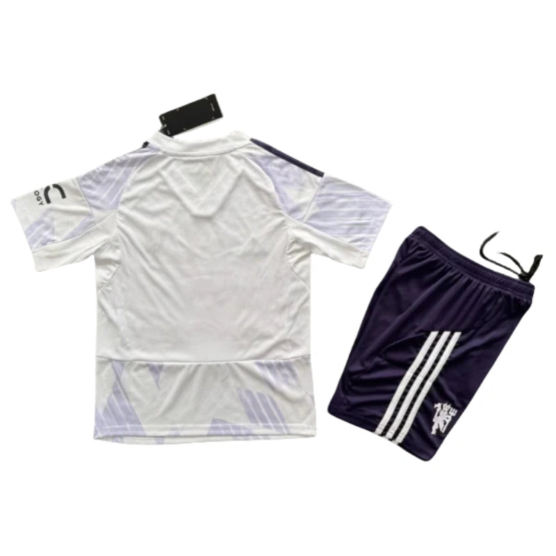 2025-26 Manchester United Away Soccer Jersey kit for Kids