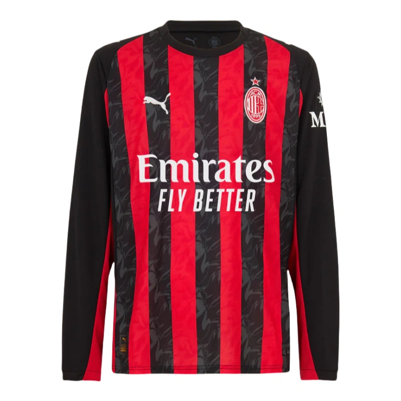 AC Milan 25-26 home long sleeved football shirt -Fan version