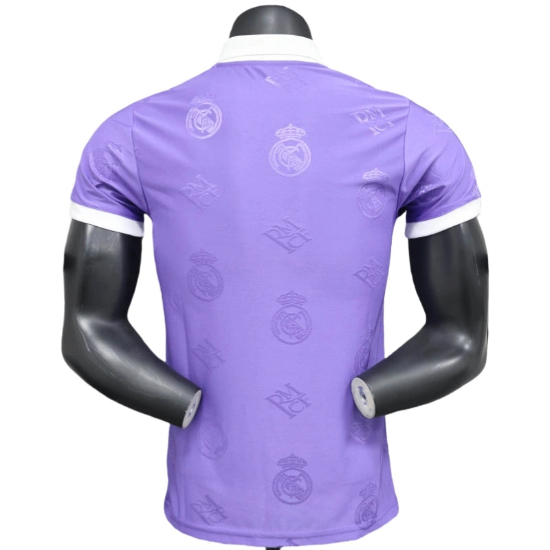 2025-26 Real Madrid Men's Polo Shirt Purple