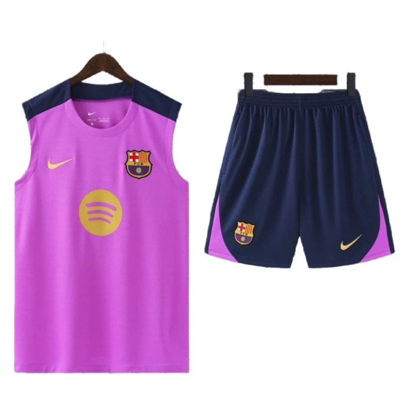Barcelona Sleeveless Training Kit Purple 2025/26