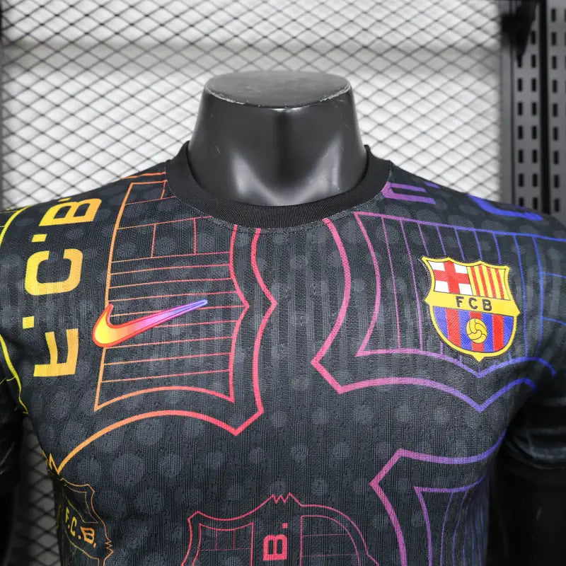 Barcelona black shirt jersey player version 25-26
