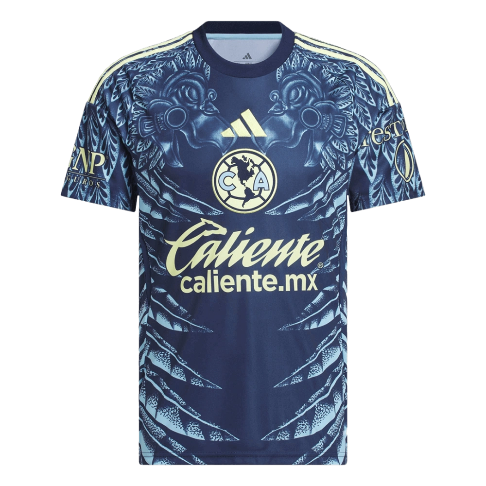 Club America Away Soccer Jersey 2025-26 Navy -Fan version