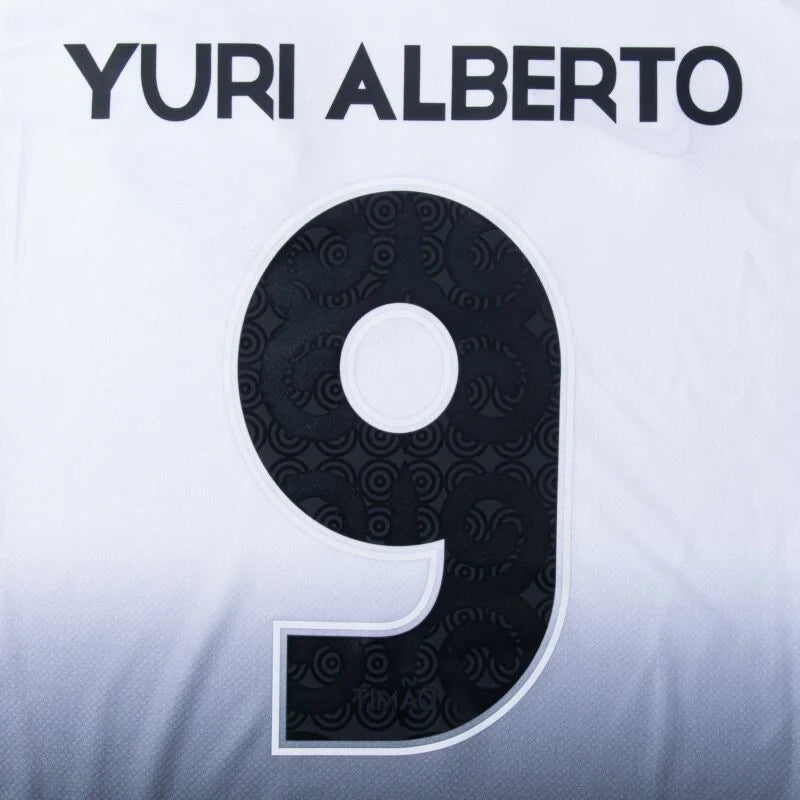 Corinthians Home Yuri Alberto 9 Shirt incl. Full Sponsor Set 2024-2025 Player version / fans version Non-Customize