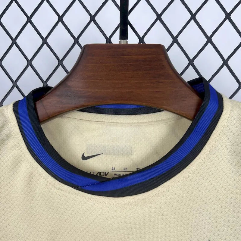 Barcelona away kids football jersey 2025-26 kit