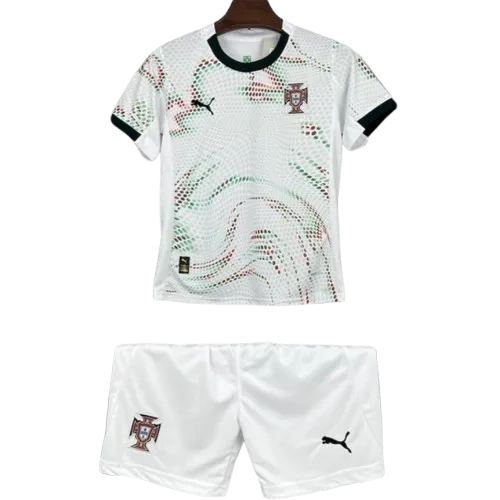 Kids Portugal Away Soccer (Jersey+Shorts) Kits 2025